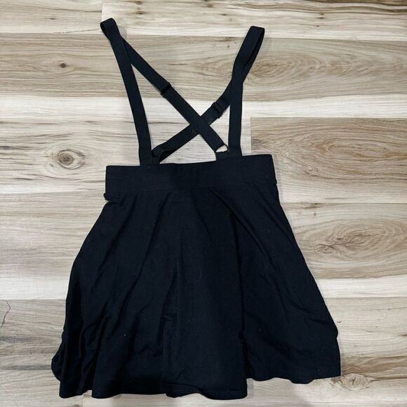Hot Topic Flare Pleated Mini Skirt Suspenders Women’s XS - Picture 1 of 2